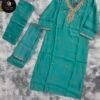 WhatsApp Image 2026-07-30 at 2.24.36 PM (1) Dusty Teal Embroidered 3-Piece Suit Set