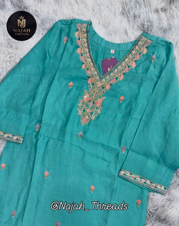 WhatsApp Image 2026-07-30 at 2.24.36 PM (3) Dusty Teal Embroidered 3-Piece Suit Set