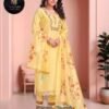 WhatsApp Image 2026-07-30 at 2.56.32 PM Sunshine Yellow Floral Printed & Embroidered 3-Piece Suit Set
