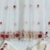 Ivory Floral Threadwork & Organza 3-Piece Suit Set
