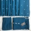 Teal Blue Scalloped Embroidered 3-Piece Suit Set