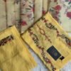 Sunlight Yellow Floral Embroidered & Printed Dupatta 3-Piece Suit Set