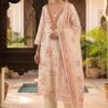 Floral Printed 3-Piece Kurti Set with Embellished Neckline