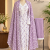 67F0952B-2926-4CFC-A4F4-08BC9B1E5C22 Lavender Floral Embroidered Chikankari Kurta Set with Scalloped Dupatta