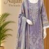 A9F0F908-1A11-4A24-91A3-209B38F69437 Mauve Paisley Embroidered 3-Piece Pakistani Readymade Suit Set