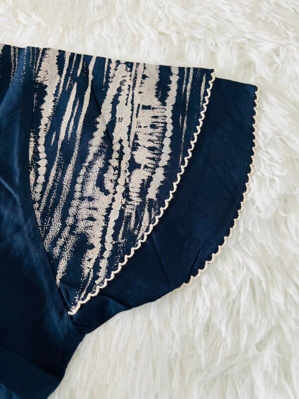 IMG_0027 Navy Blue & Off-White Ghagri Batik Tie-Dye Tiered Maxi Dres