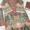 IMG_0240 Dusty Rose Floral & Lace Embroidered 3-Piece Pakistani Readymade Suit Set