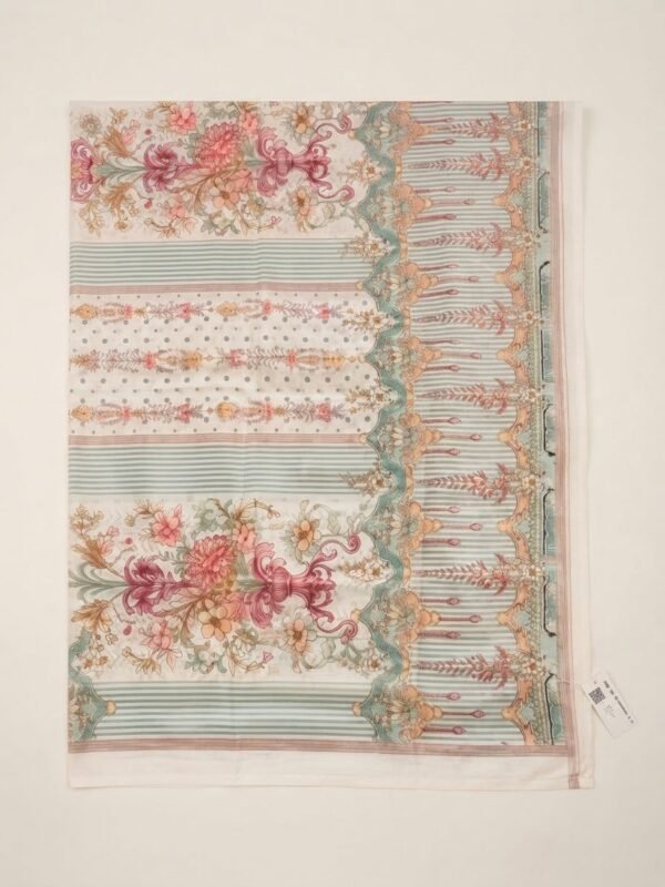 IMG_0325 Pure Cotton Printed & Embroidered Kurti Set with Palazzo & Dupatta
