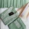 IMG_7145 Elegant Sage Green Embroidered Kurta Set with Scalloped D