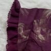 Royal Purple Umbrella type Abstract Print Cotton Maxi Nighty