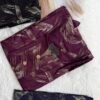Royal Purple Umbrella type Abstract Print Cotton Maxi Nighty