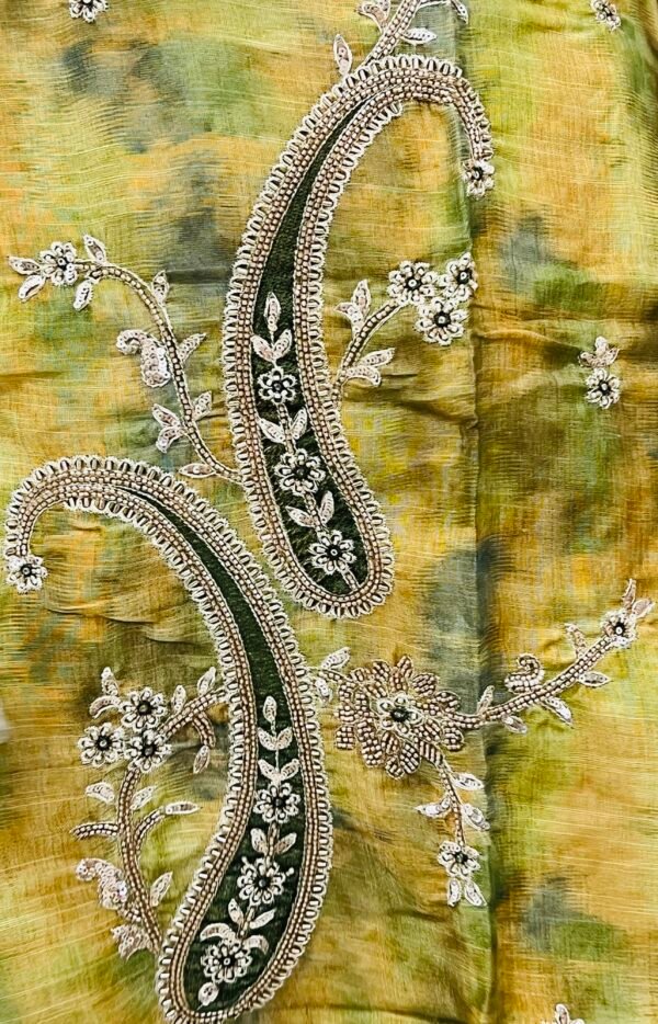 IMG_1231 Green Ethnic Motifs Embroidered Kurta with Trousers With Dupatta